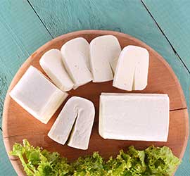 Folded Halloumi